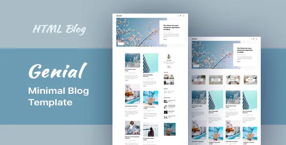 Best Minimal Blog HTML Template