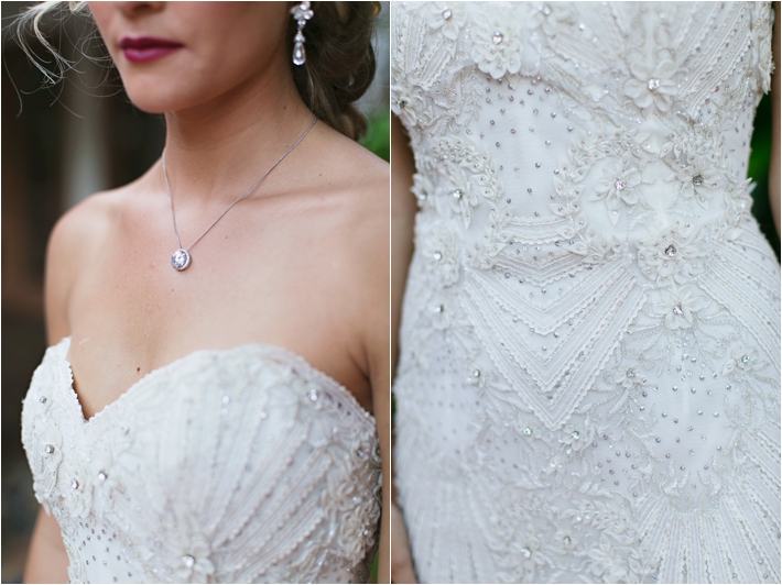 Beaded Wedding Dress | Rancho Las Lomas Wedding Inspiration by Damaris Mia Photography