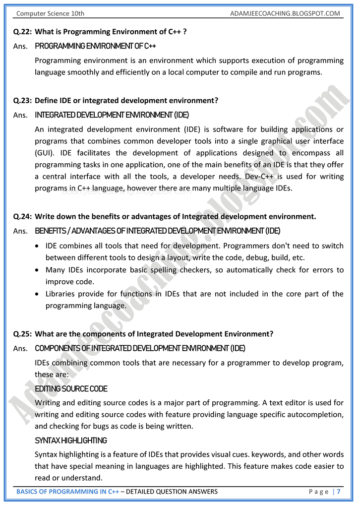 basics-of-programming-in-c++-detailed-question-answers-computer-science-10th