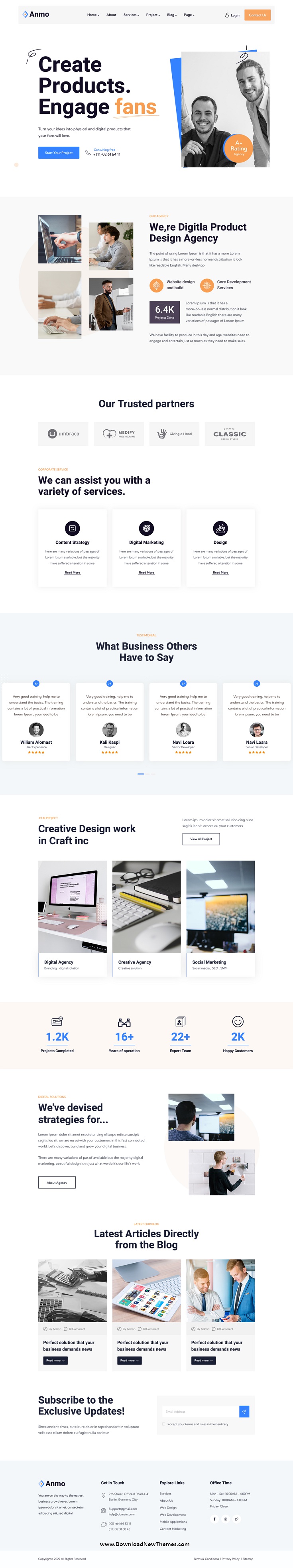 Anmo - Creative Digital Agency HTML Template Review