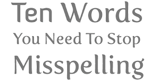 Top 10 Misspelled words in Blogs