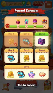 coin master rewards calendar