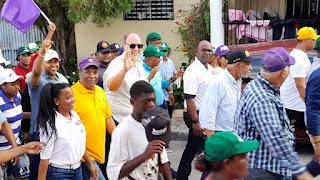 Senador y candidato Jose del Castillo encabeza caminata de la Alianza Rescate RD en Enriquillo