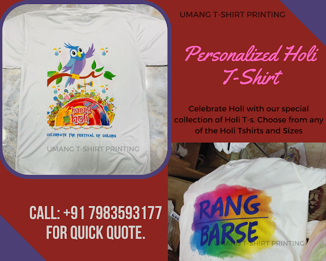 Customized Holi T-Shirts Holi T-Shirt Wholesale printed holi t shirt Rang Barse Holi Special Printed T-Shirt, Rang Barse Holi Couple T-shirt,  holi festival holi t shirt holi t shirt design