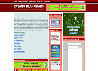 pasang iklan gratis direktori blog