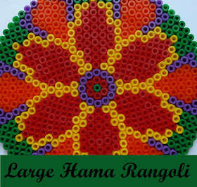 Large Hama bead rangoli