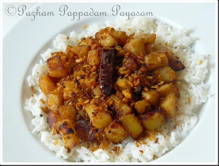 Masala potato thoran