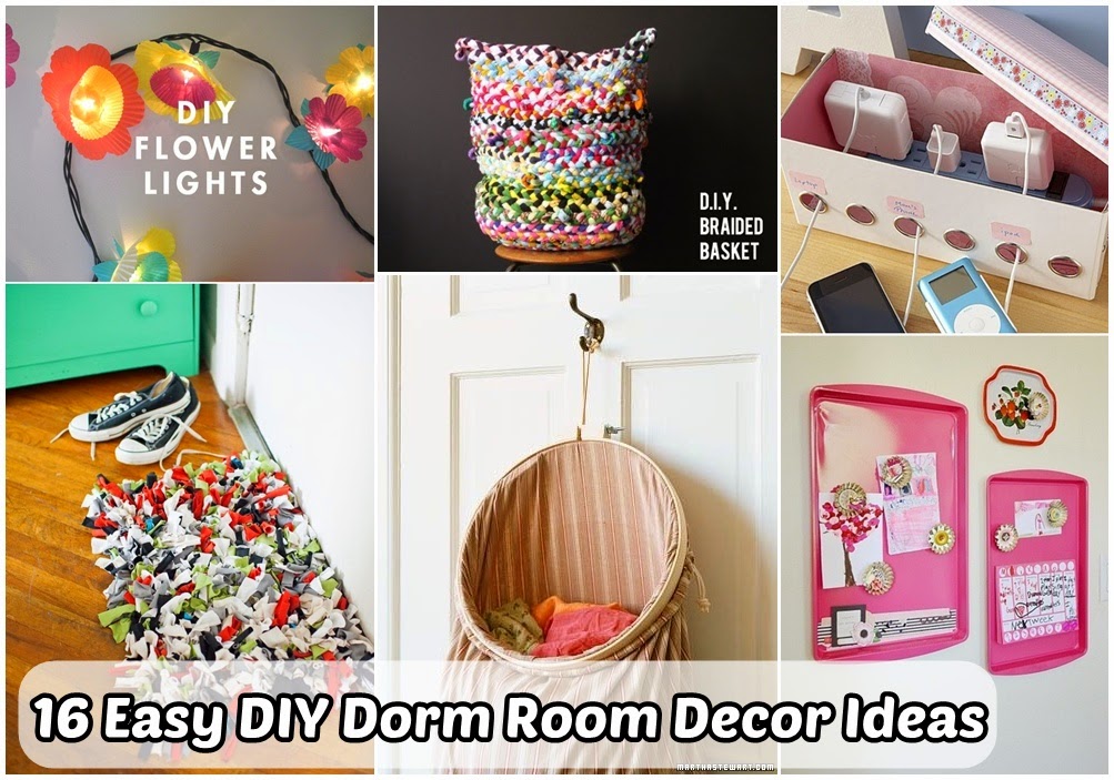 16 Easy  DIY  Dorm Room  Decor  Ideas  DIY  Craft Projects 