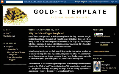 Three Column Layout from Deluxe Blogger Template