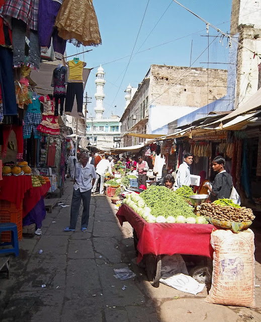 inside vegetable market