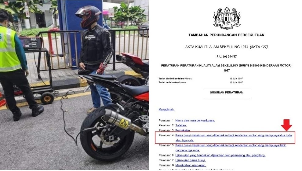 Denda Ekzos Bising Ini Tahap Bunyi Maksimum Yang Dibenarkan Jpj