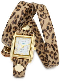 La Mer Leopard Print Watch
