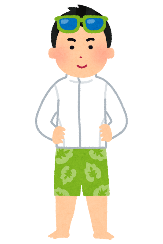 ラッシュガードのイラスト 男性 かわいいフリー素材集 いらすとや ラッシュガードのイラスト 男性 かわいいフリー素材集 いらすとや