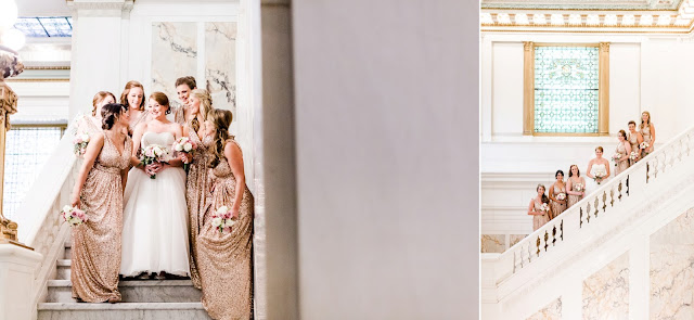 A classic formal winter wedding at the Hotel Monaco and The Belvedere in Baltimore, Maryland Photographed by Heather Ryan Photography