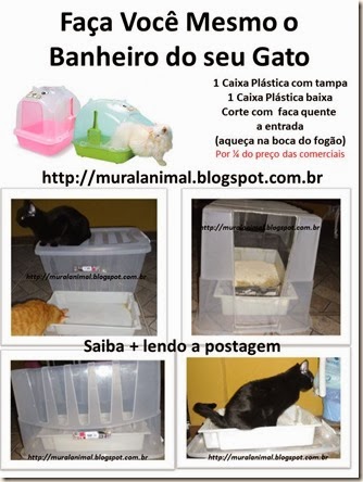Faça Você Mesmo o Banheiro do seu Gato