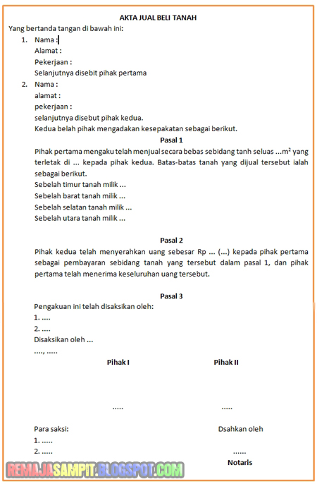 Contoh Surat Kuasa Jual Beli Saham - Fontoh