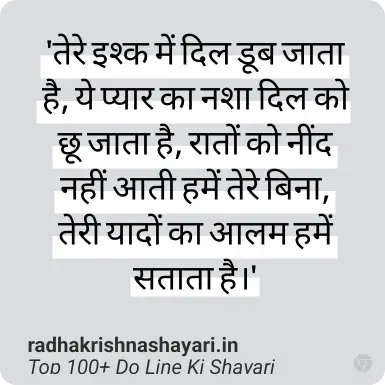 Best Do Line Ki Shayari Hindi