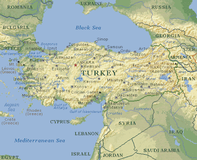 Map of turkey