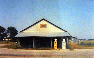 William Christenberry - Country Store with Gasoline Pumps, Emelle, Alabama, 1974