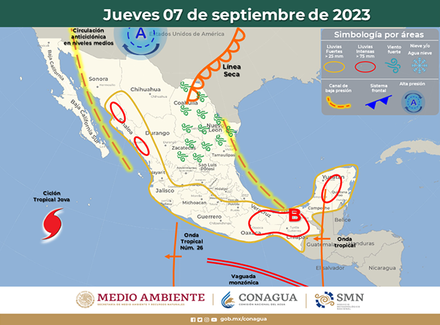 Lluvias intensas por paso de onda tropical 26