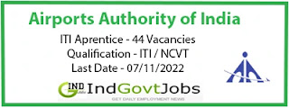 AAI ITI Apprentice 2022 indgovtjobs