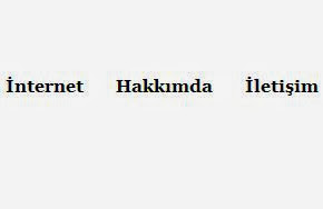 css ile menü yapımı