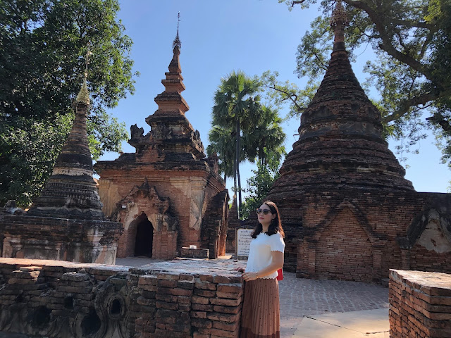 Yadana Hsemee Pagoda Complex Inwa Ava Mandalay Myanmar Burma