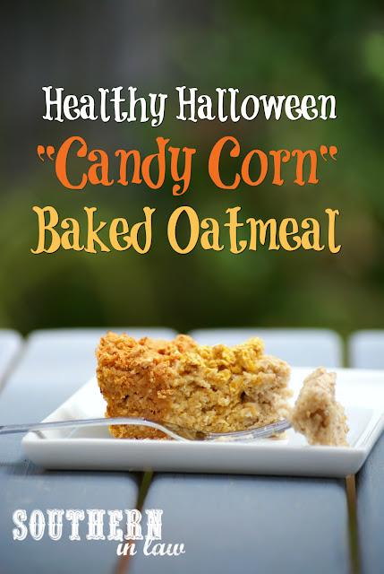 Healthy Halloween Baked Oatmeal Recipe - low fat, gluten free, healthy, vegan, clean eating recipe, healthy breakfast recipes, freezer friendly,  make ahead breakfast recipe, meal prep