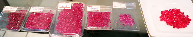 loose ruby gemstones and spinel