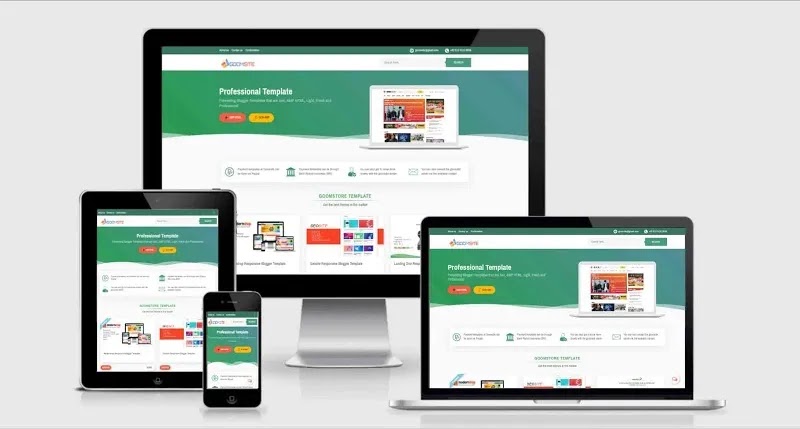Goomsite AMP - Premium Responsive Blogger Template Free Download.