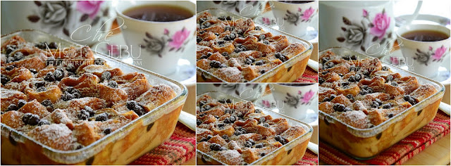 Resepi Croissant Caramel Bread Pudding by Mat Gebu