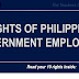 RIGHTS OF PHILIPPINE GOVERNMENT EMPLOYEES