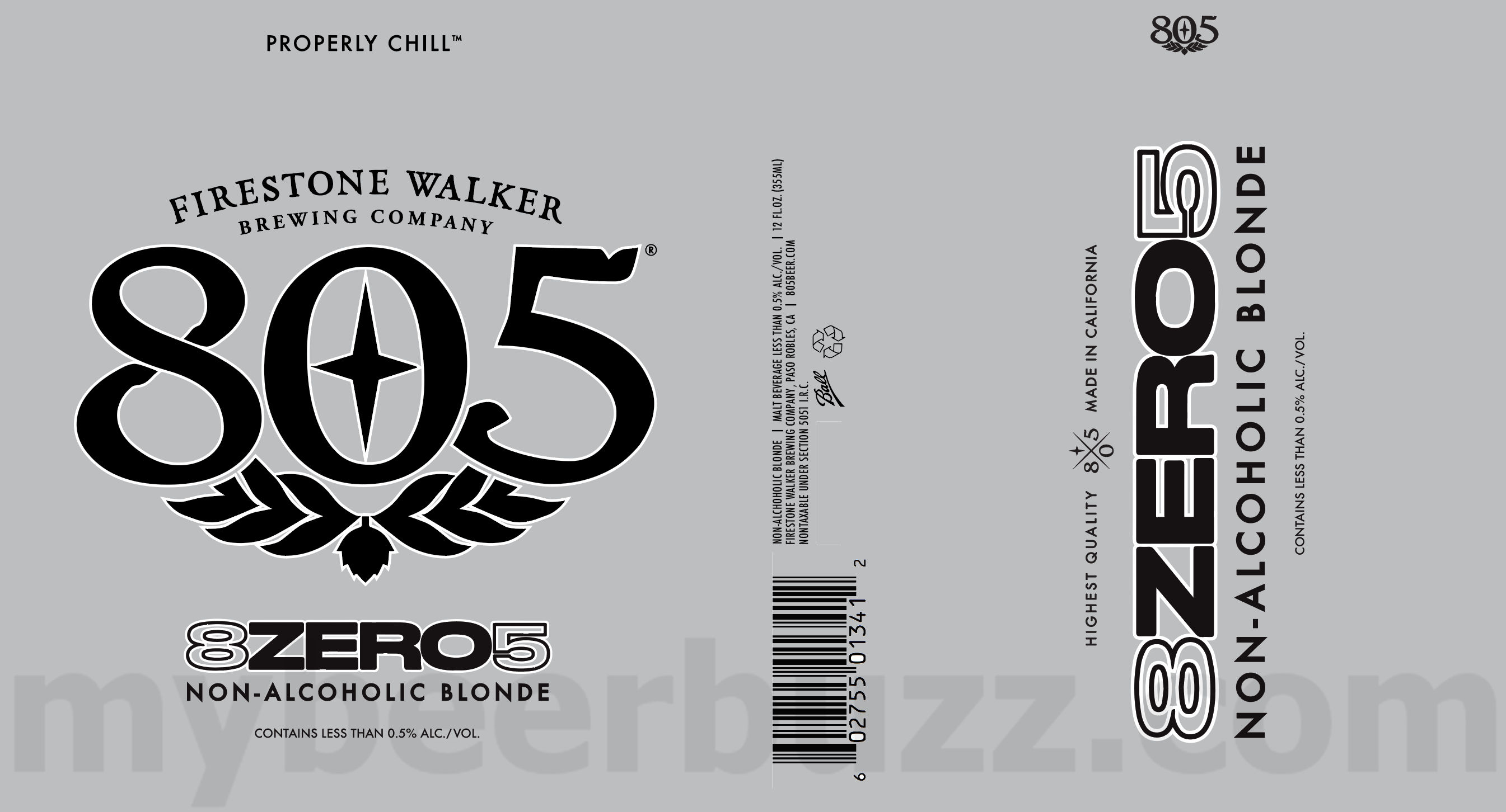 Firestone Walker Adding 805 8ZERO5 Non-Alcoholic Blonde