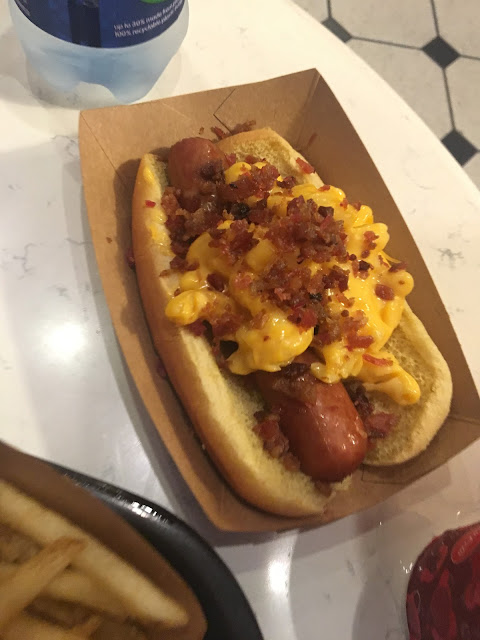 Casey's Corner Bacon Mac and Cheese Hot Dog Disney World