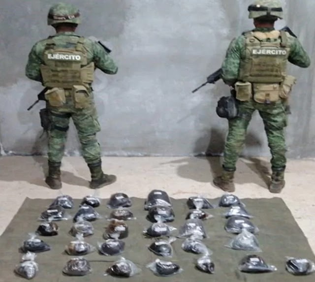 Ejército asegura más de 40 kilos de posible goma de opio en Guerrero