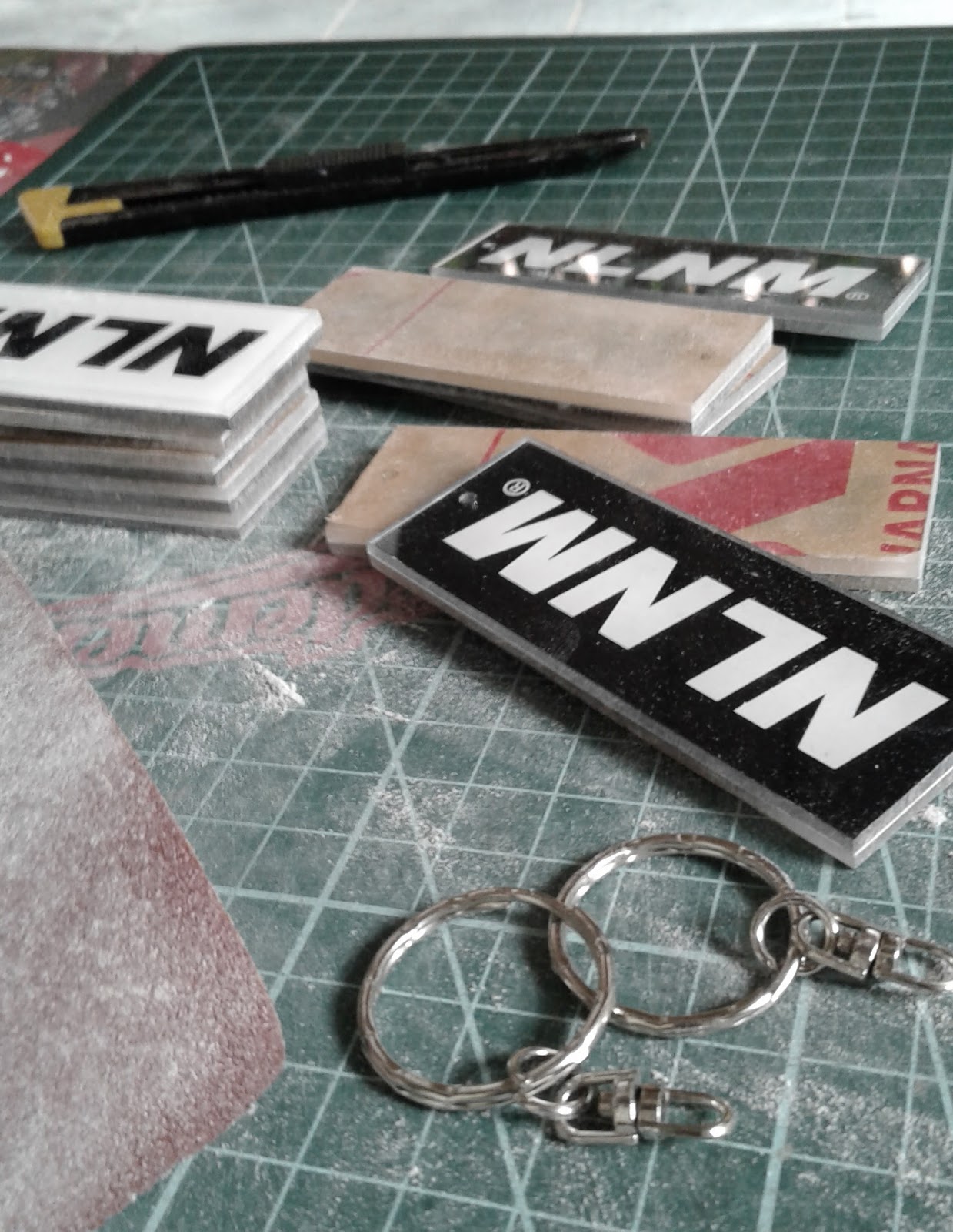 Download NLNM X ANARKI: NLNM acrylic keychain Mockup