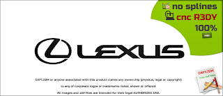 Lexus logotype vector dxf for CNC free download