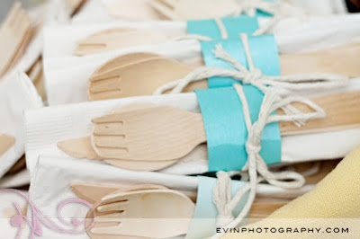 Real Green Weddings: Eating Utensils from Ecoware