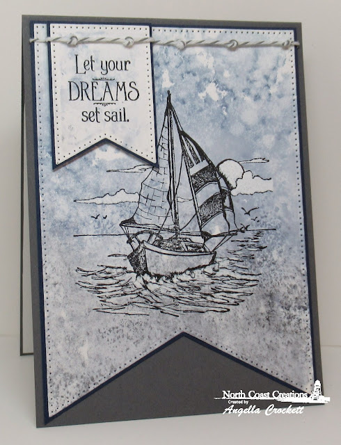 North Coast Creations Sail Away, Our Daily Bread designs Custom Large Banners Dies, Card Designer Angie Crockett