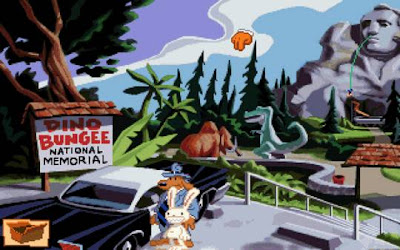 Sam & Max Hit the Road screenshot: Dino Bungee National Memorial