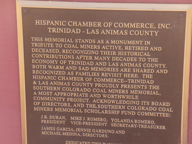 Plaque to the coal miners
