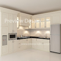 jasa gambar kitchen set lemari kulkas