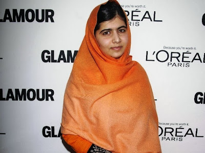 Malala as a glamour women of the year