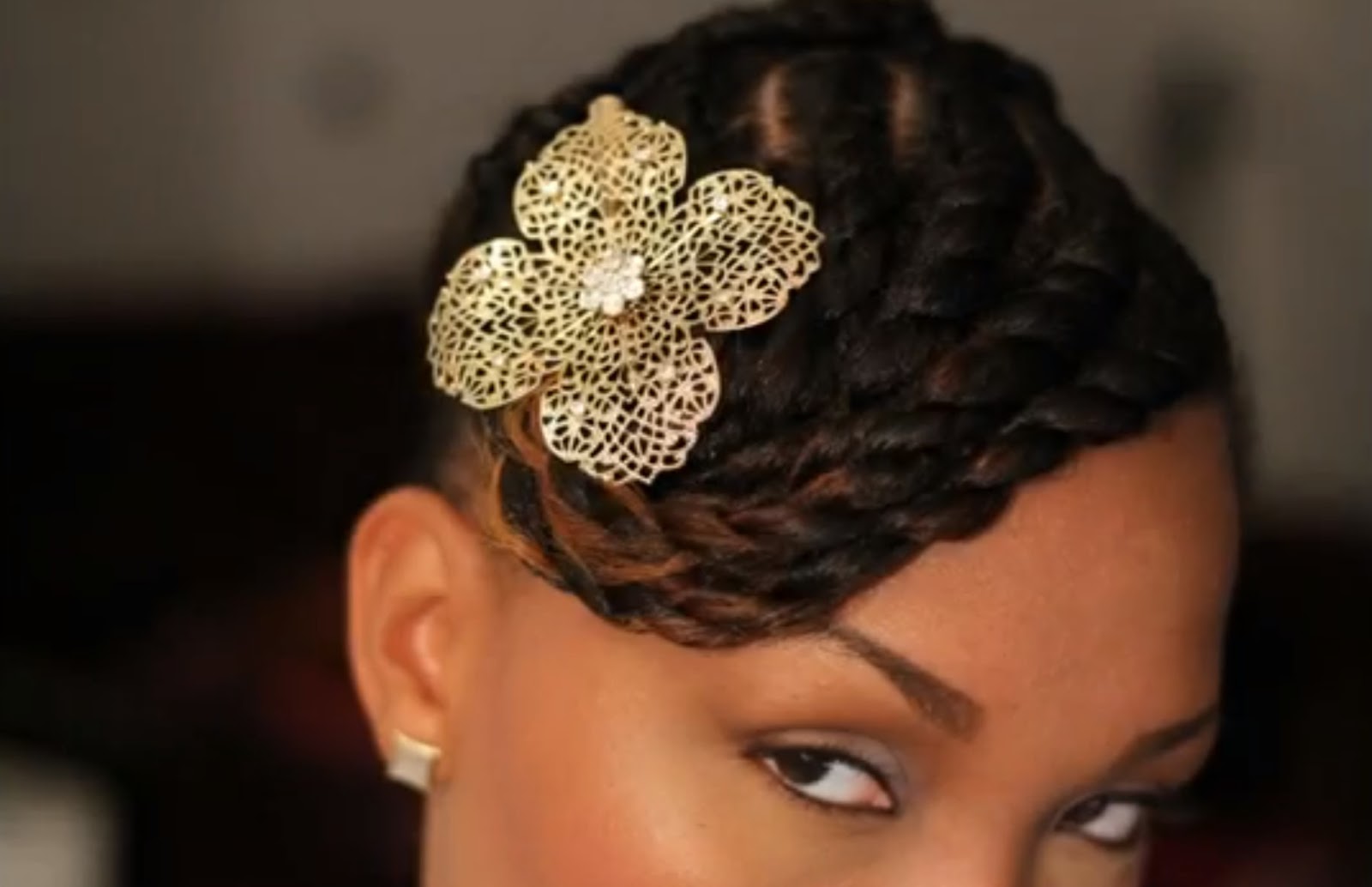 Braided Hairstyles For Black Women With Short Hair Beautiful Brown Brides