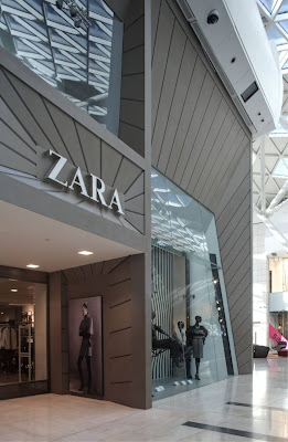 Zara Store Facade at Westfield London