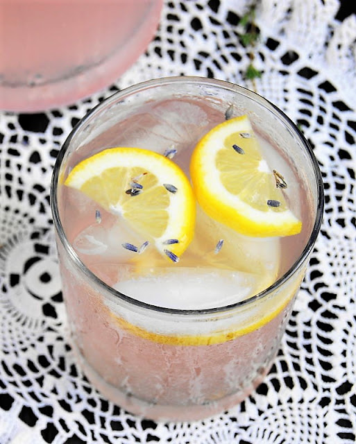 Glass of Lavender Lemonade Image