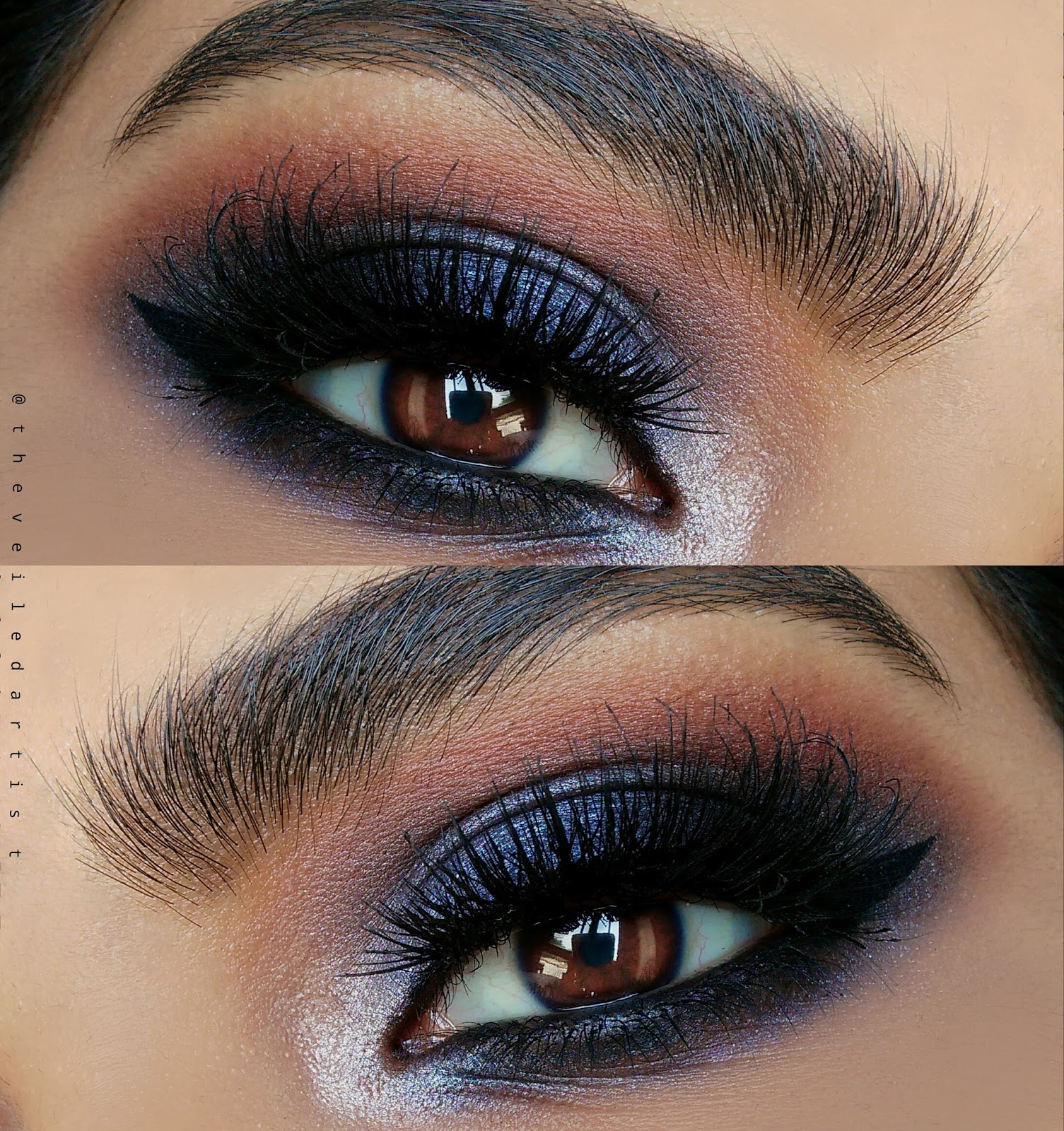 Dramatic Royal Blue Smokey Eyes TutorialHoliday Makeup Part 2