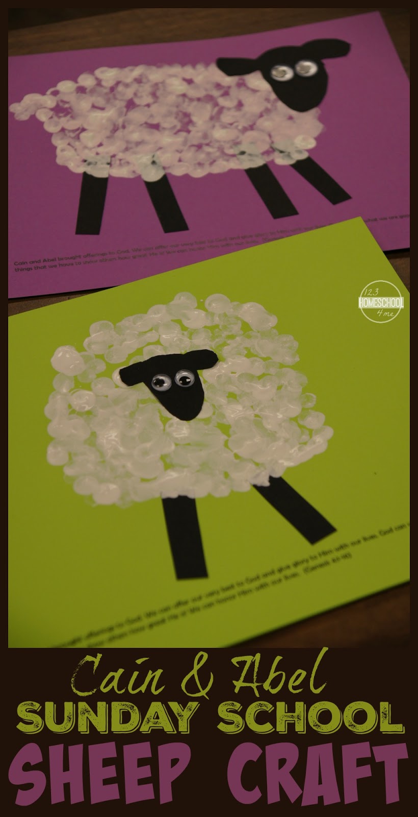 Cain Abel Bible Sheep  Craft 