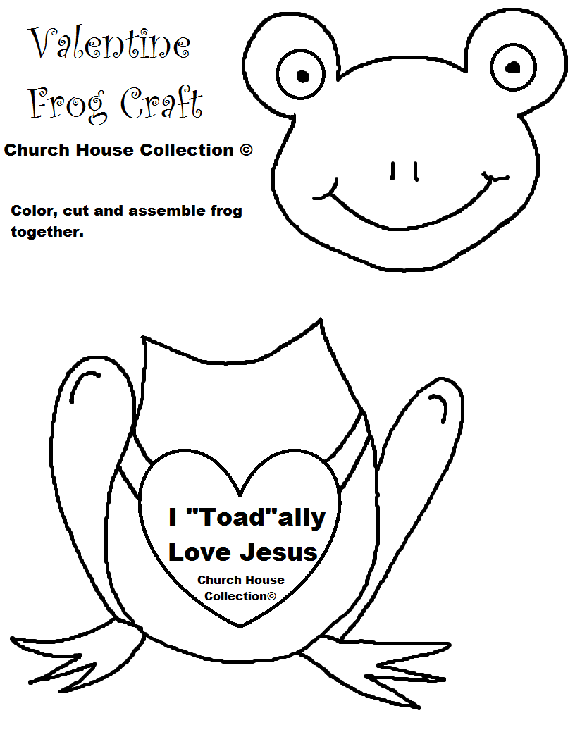 Frog+Valentine+Craft+For+Sunday+School+I+Toad+ally+love+Jesus+Cutout+Template