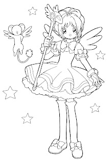 free coloring pages, sakura coloring pages